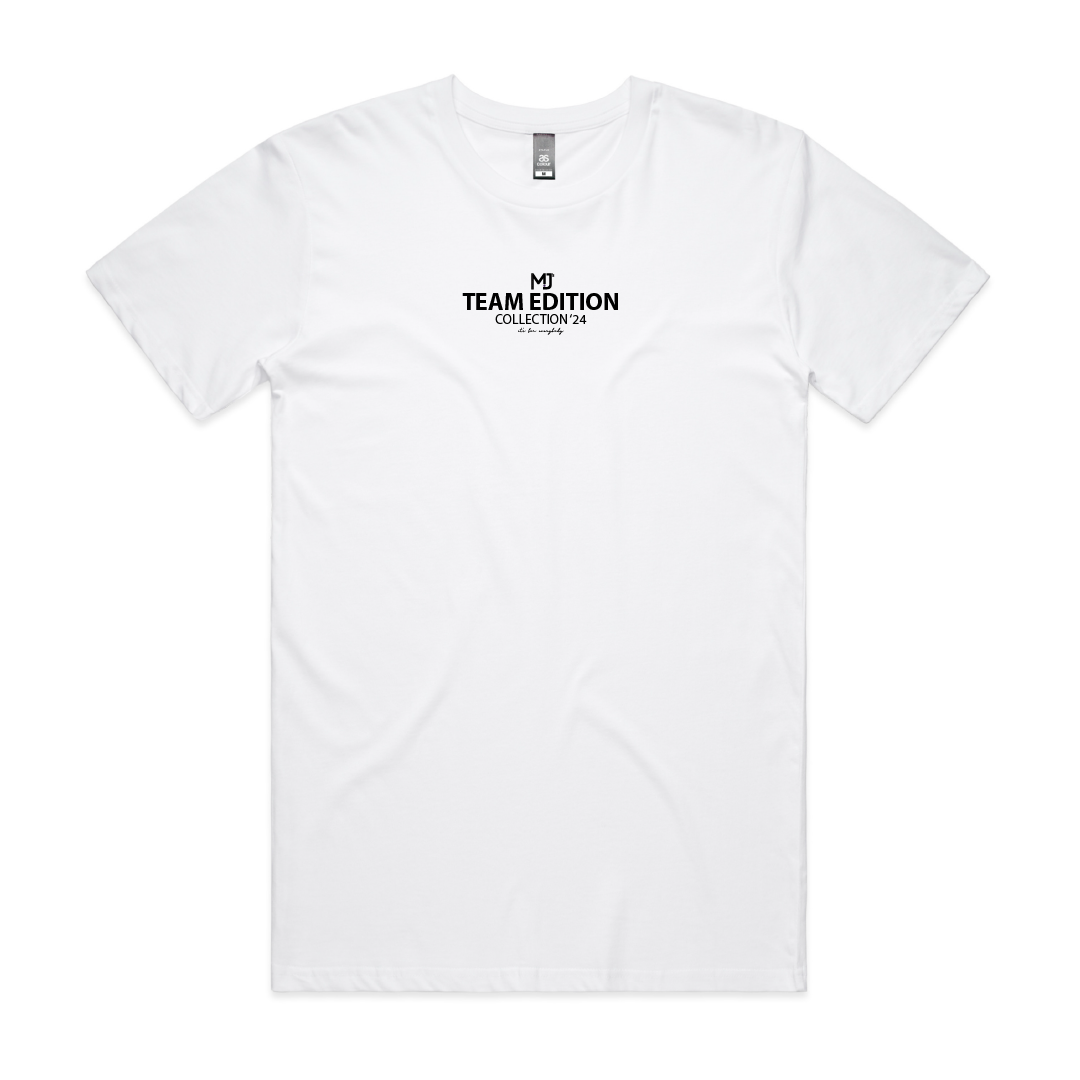 MJ's Team Edition Tee (White with Black)