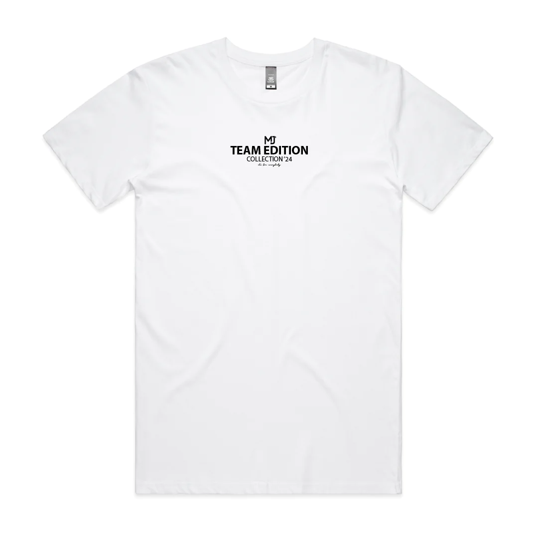 MJ's Team Edition Kids Tee (White with Black)