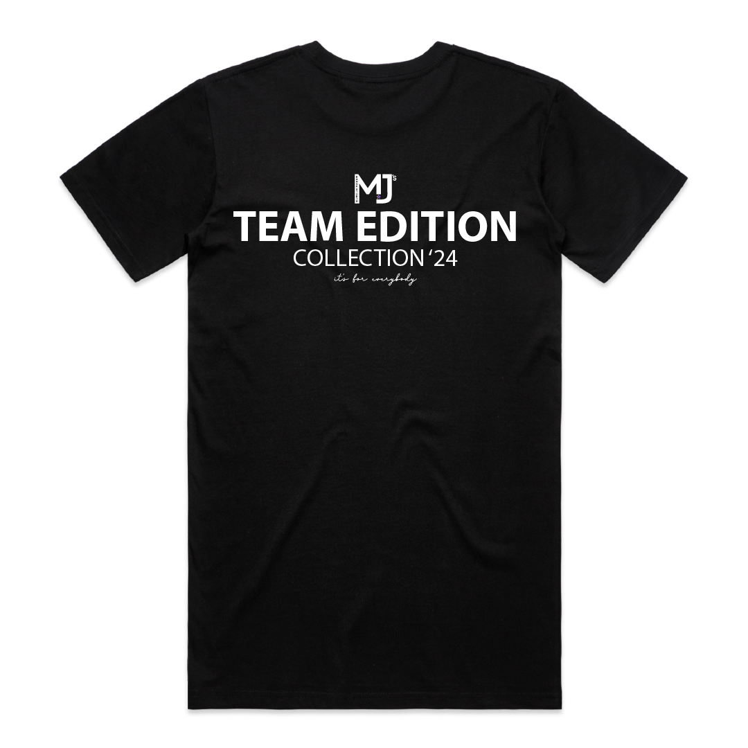 MJ's Team Edition Tee (Black with White)