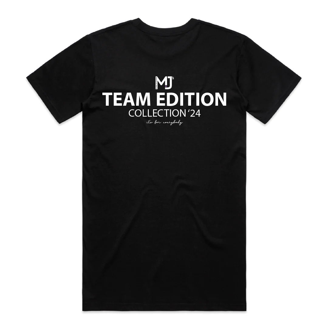 MJ's Team Edition Kids Tee (Black with White)